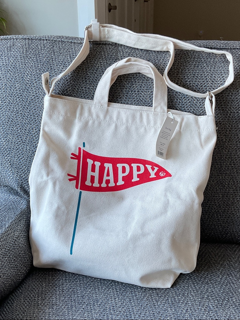 BAGGU Natural Canvas Duck Bag tote.